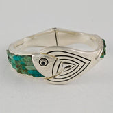Malaquite Fish Bracelet