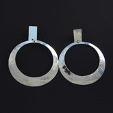 Hammered Circle Earrings
