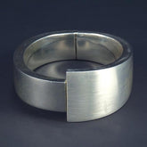 Silver Plain Bracelet Mexican Sterling Silver
