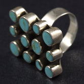 Square Turquoise Stone Ring