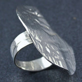 Plain Hammered Ring