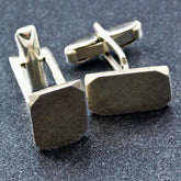 Rectangular Silver Cufflinks