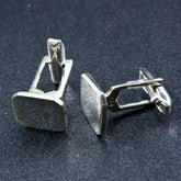Square Silver Cufflinks