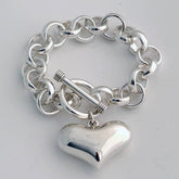 Plain Heart Bracelet