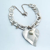 Brushed Silver Heart