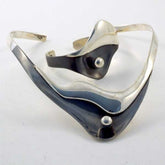 Silver and Oxide Plain Set