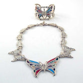 Silver and Stone Butterfly set