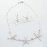 Silver Plain Stars Set