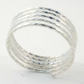 Hammered Spiral Ring
