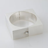 Square Brushed and Plain Bracelet Mexican Sterling Silver