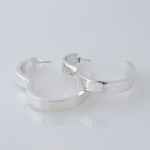 Hollow Hoops Heart Shaped