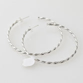 Large Trenzado Hoop