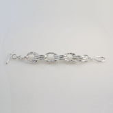 Bracelet With Triple Hammered Links