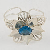 Flower with Blue Stone
