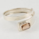 Plain Bracelet with Brown Stone