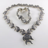 Plain & Oxidized Bracelet & Necklace