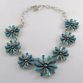 Turquoise Flowers Necklace