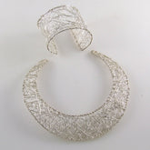 Woven basket Necklace & Bracelet