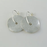 Post Earrings Brushed Circular