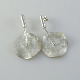 Post Earrings Brushed Circular Small