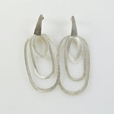 Brushed Flat Post Earrings