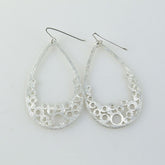 Brushed Cutout Post Earrings