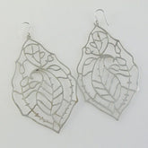 Post Cutout Leaf Earrings