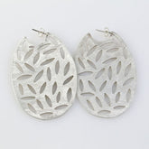 Brushed Cutout Post Hoops