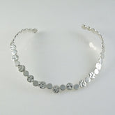 Silver Hammered Necklace