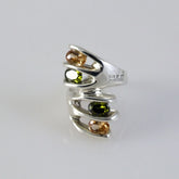 Peridot and Citrine Ring