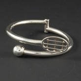 Tennis Game Plain Silver Bracelet Mexican Sterling Silver