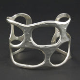 Silver Hammered Bracelet