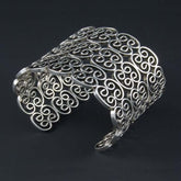 Plain Silver Grid Bracelet