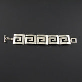 5 Flat Squares Plain Bracelet