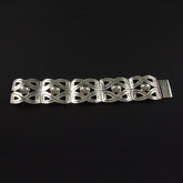 Silver Plain Bracelet with Silver Marbles