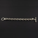 Silver String Bracelet -  Medium