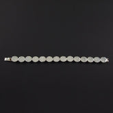 Flat Circles Hammered Bracelet