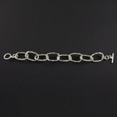 Hammered Chain Bracelet