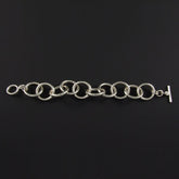 Linked Circles Plain Bracelet