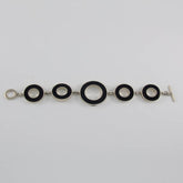Onix Circles Chain Bracelet