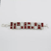 Mother of Pearl & Coral Bracelet