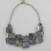 Abalone Shell Squares Necklace