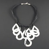 Hammered Silver Drops