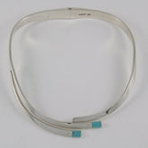 Plain Necklace with Turquoise Tips