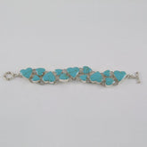 Turquoise Hearts Bracelet