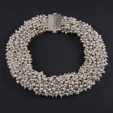 Silver Marbles Plain Necklace