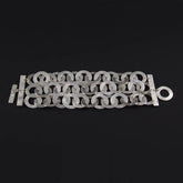 Brushed Circles Bracelet