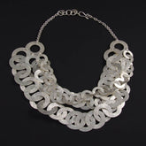 Brushed Circles Necklace