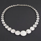 Flat Polish Circles Necklace
