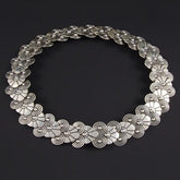 Silver Flowered Necklace